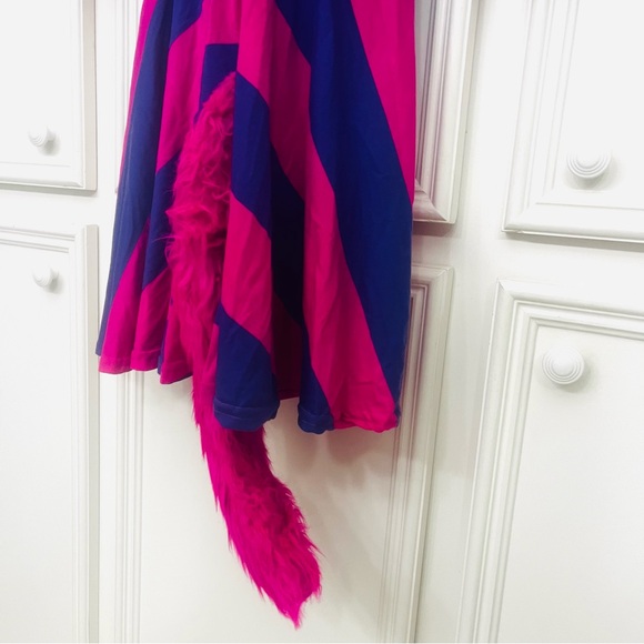 Cheshire Cat Women’s Medium Alice in Wonderland Cat Costume Pink & Purple Dress - Picture 9 of 12